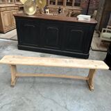 Ancien banc en orme massif