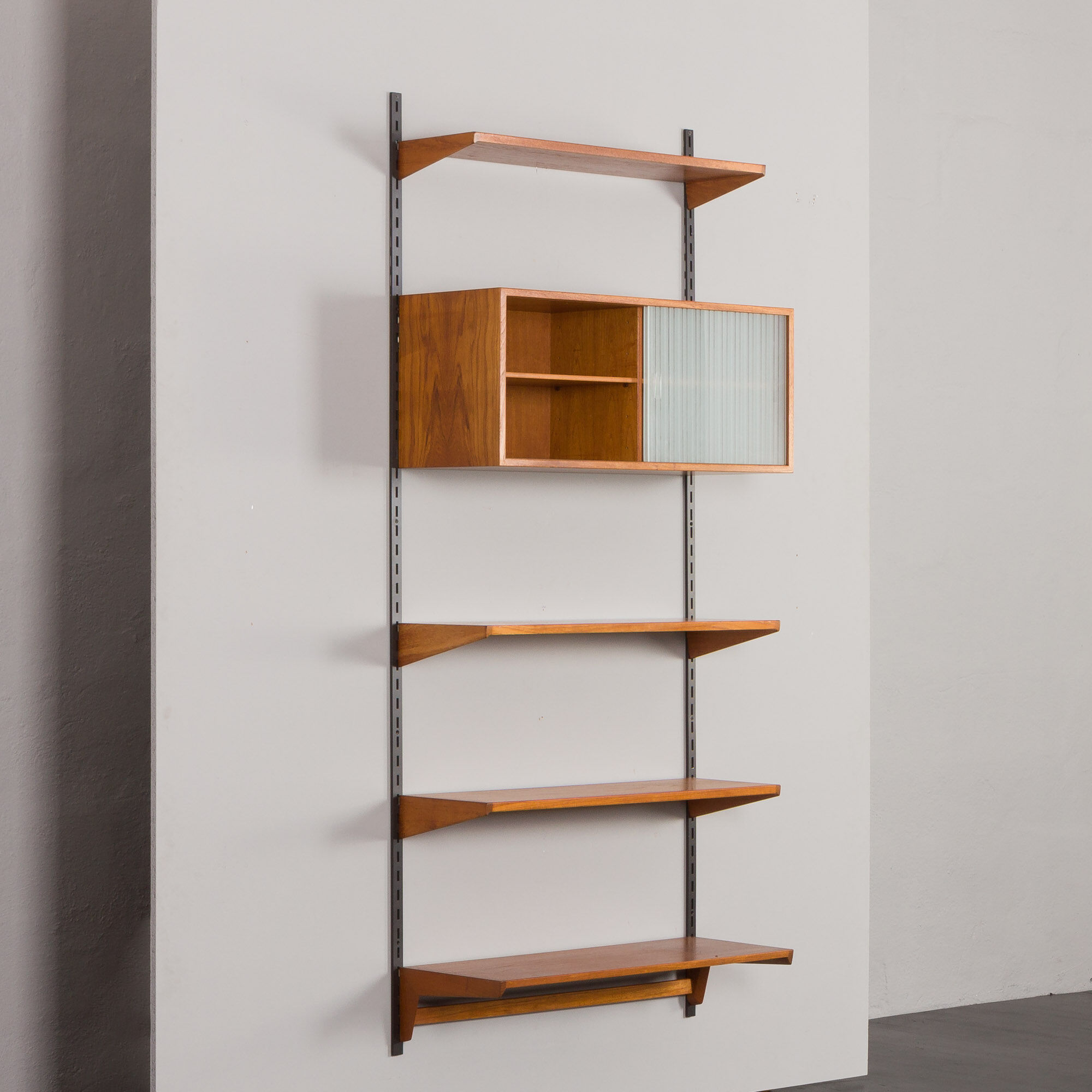 Scandinavian bookcase in teak by Kai Kristiansen for FM Mobler Denmark 1960s