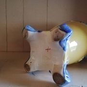 Paire de vases en barbotine