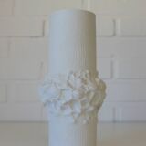 Vintage white porcelain floor vase for pampas grass Kaiser Germany 1960's