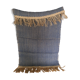 Hemp and wool woven carpet - 132x72cm