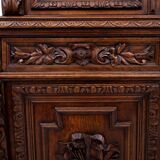 Carved library/sideboard, France, circa 1880.