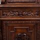 Bibliothèque/buffet sculpté, France, vers 1880.