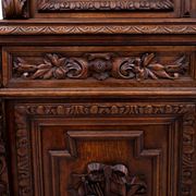 Carved library/sideboard, France, circa 1880.