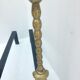 Pair of andirons in brass for fireplace