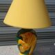 Lampe en céramique avec plat et vase assorti