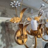 Suite de trois appliques fleurs, Masca Italie