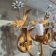 Suite of three flower wall lamps, Masca Italy