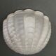 Wall lamp in frosted glass Art Deco 1950 scallop shell