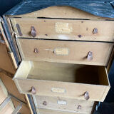 Grande malle belle époque de paquebot voyage