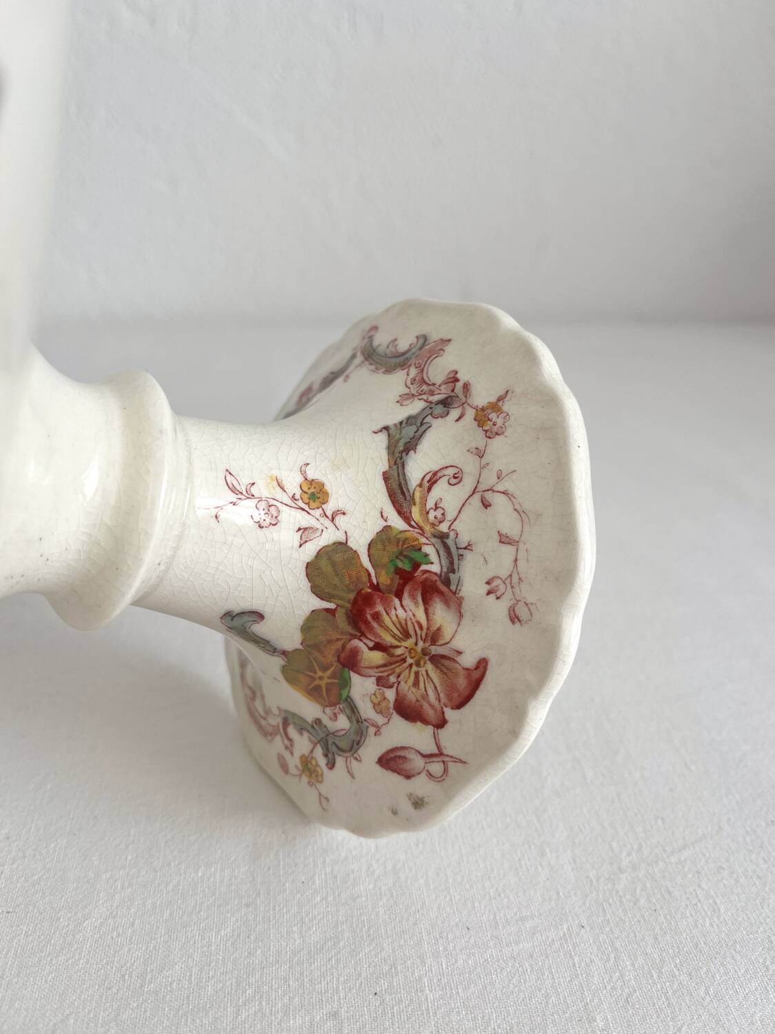 Bishop & Stonier “Wentworth” polychrome iron earth compote bowl
