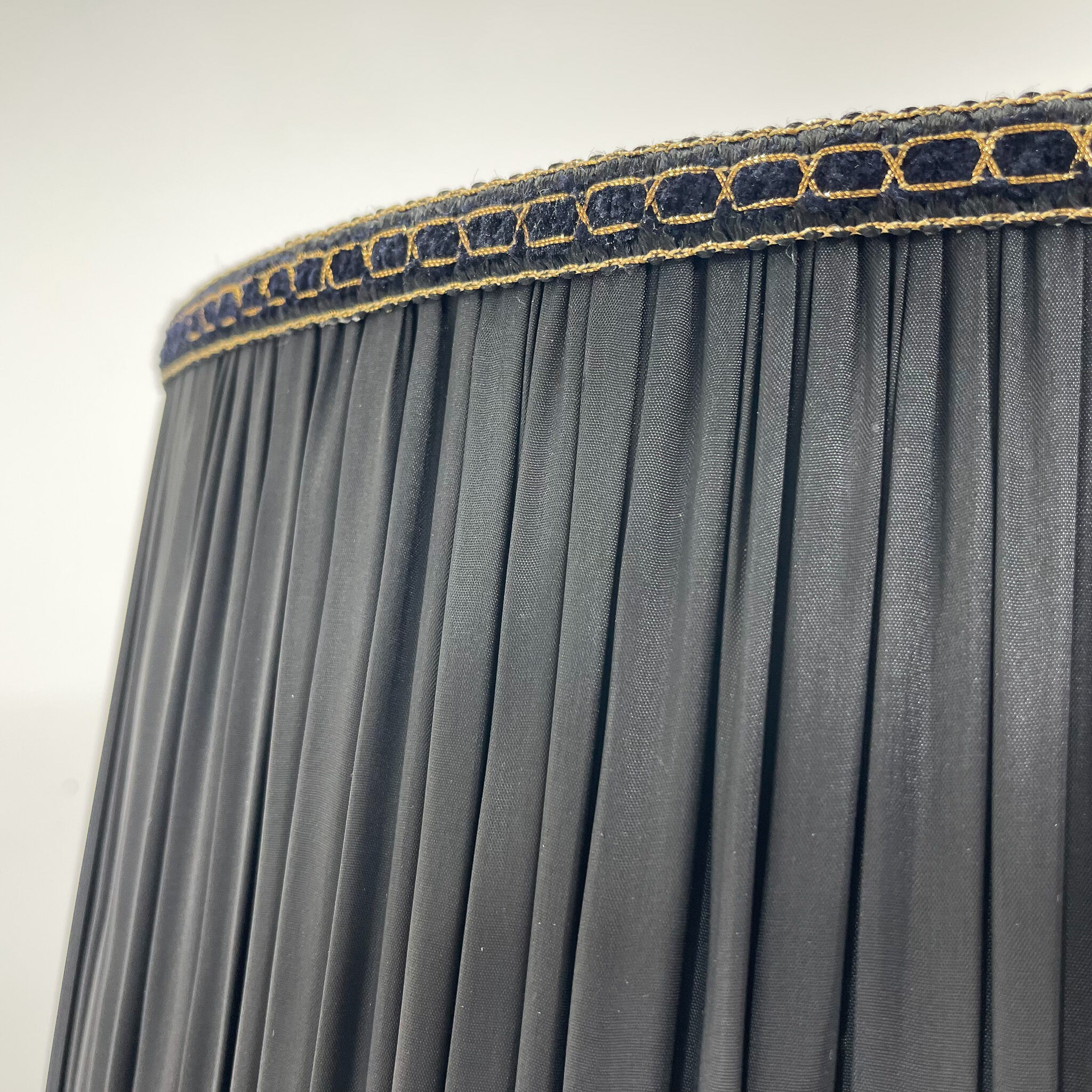 Brass, onyx & ebonized wood floor lamp, italy 1950