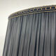 Brass, onyx & ebonized wood floor lamp, italy 1950
