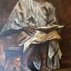 Painting portrait signed