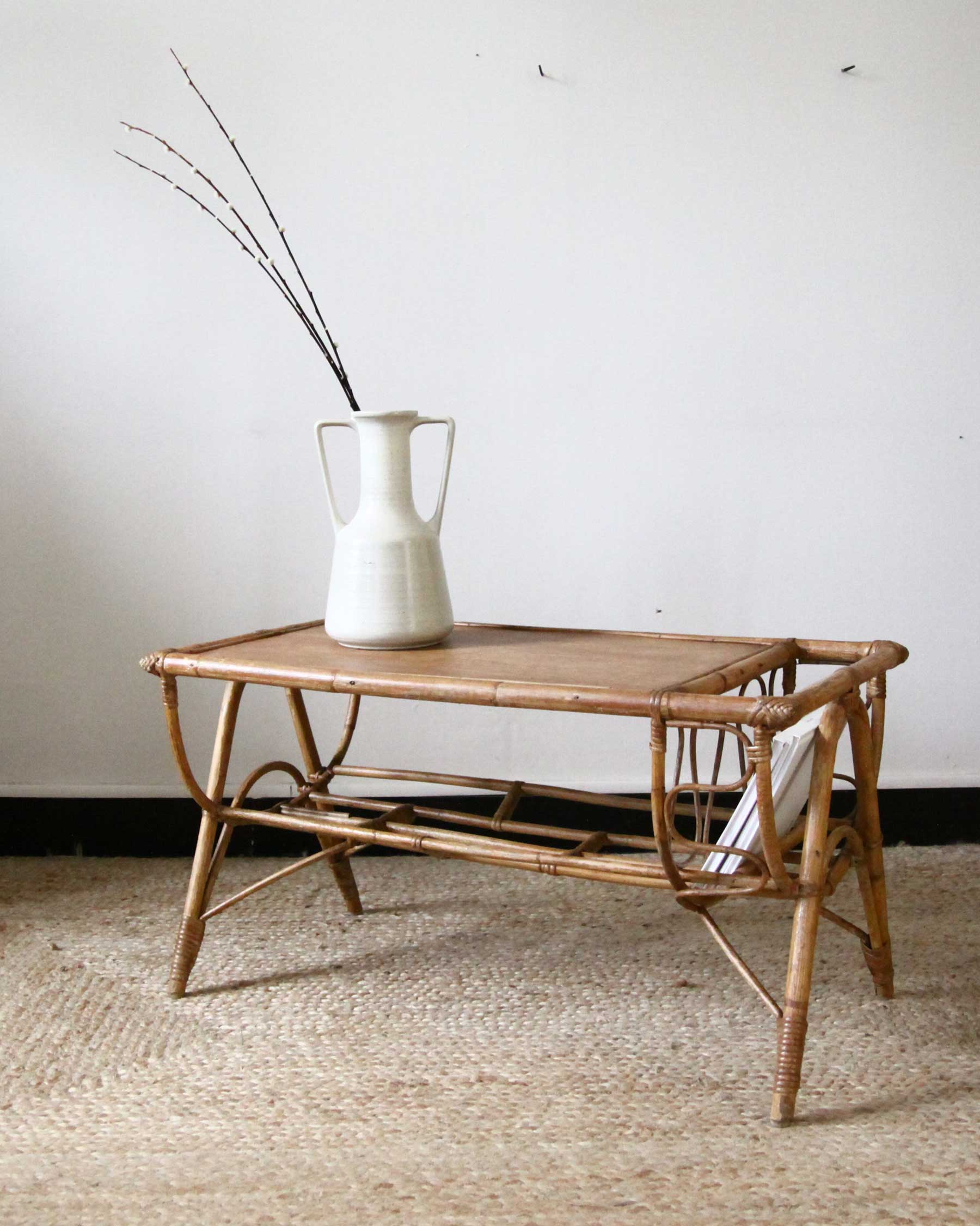 Rattan coffee table