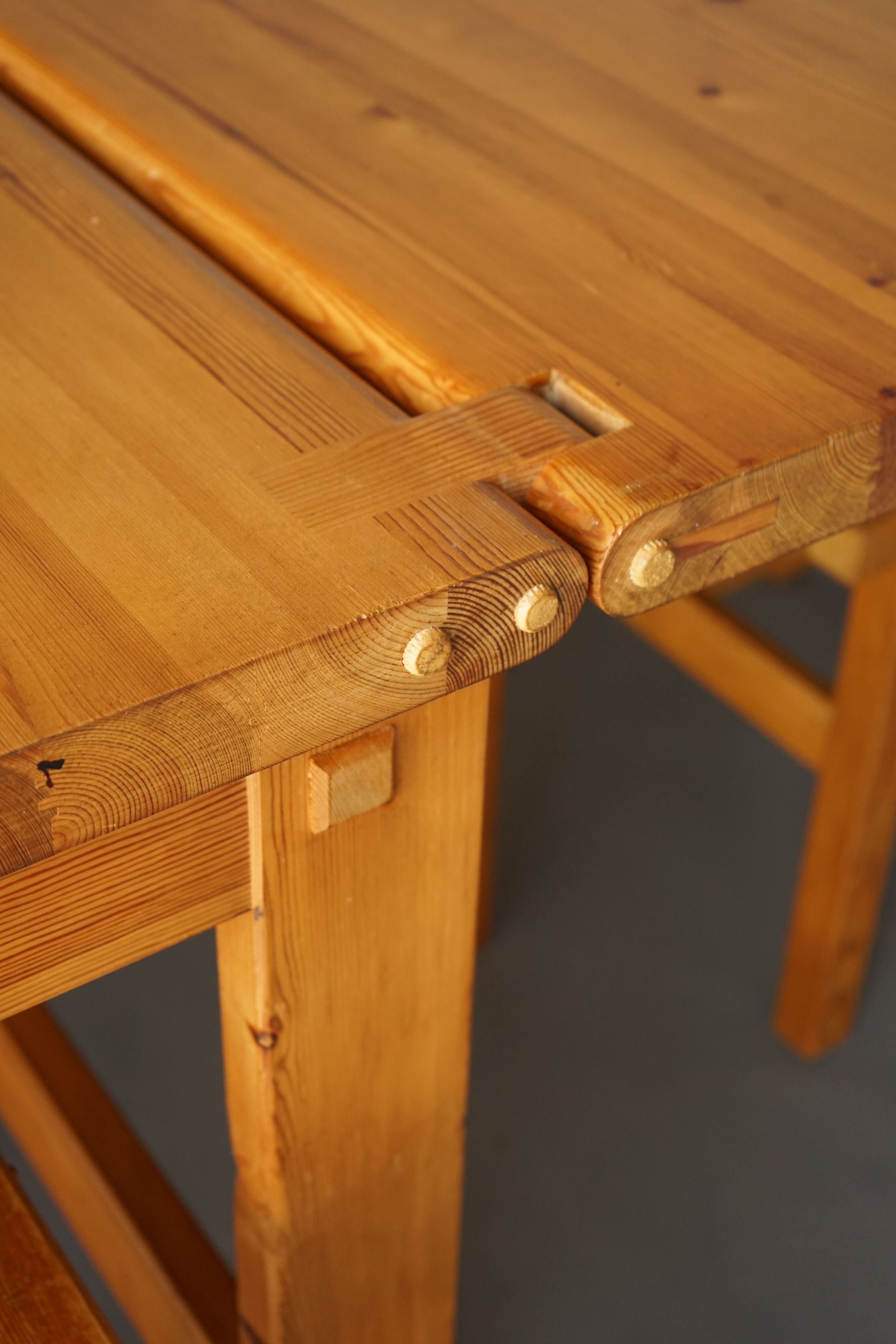 Pine Dining Set by Edwin Helseth for Strange Bruk, 1960s