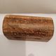 Super small wooden jewelry chest carved floral