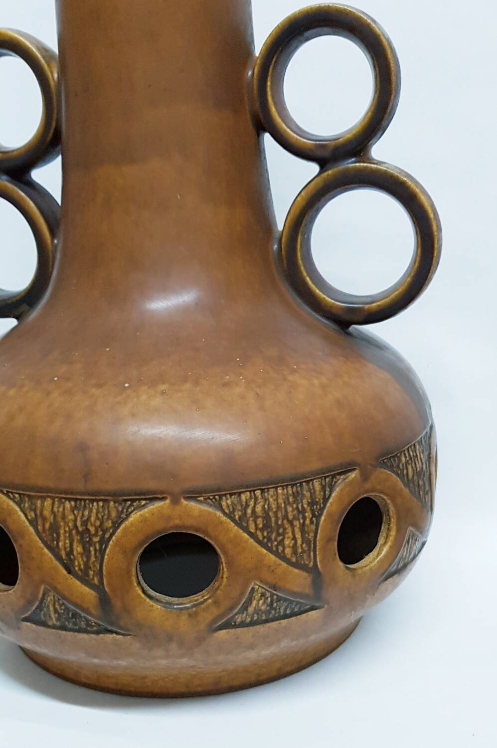 Grande lampe en céramique Scheurich Allemagne de l'Ouest