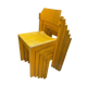 Lot de cinq chaises bois années 50