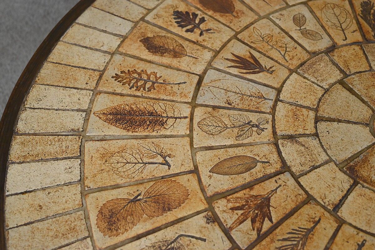 Table basse signée R. Capron, collection les Herbiers, Vallauris – 1960