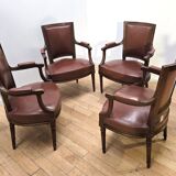 Set of 4 Empire style armchairs