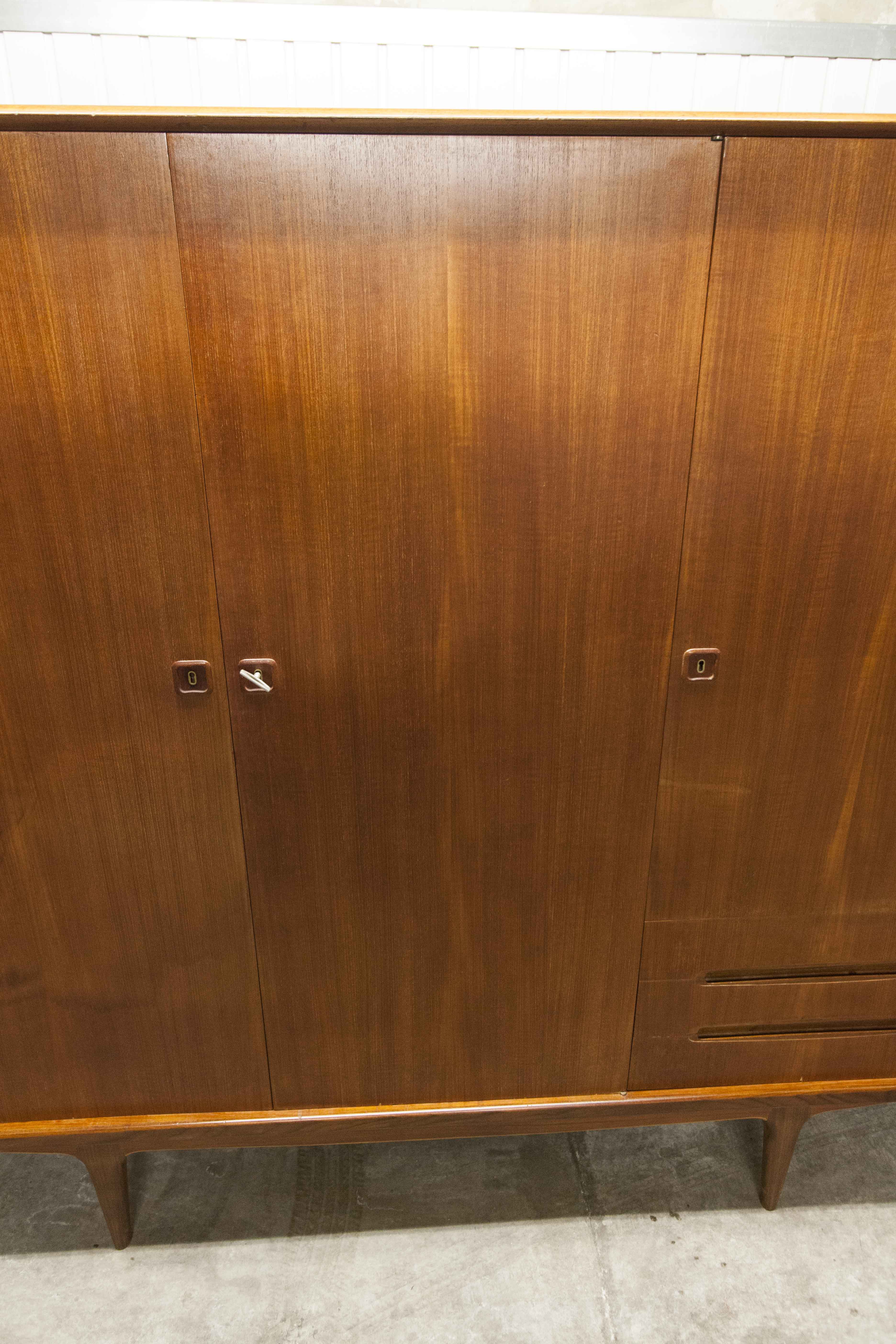 Scandinavian wardrobe 1960 Simat teak