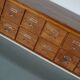 Vintage Dutch Oak Apothecary Sideboard / Filing Cabinet, 1950s