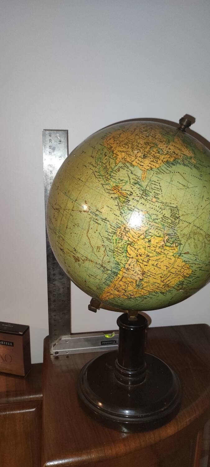Plaster globe G Thomas late 19th