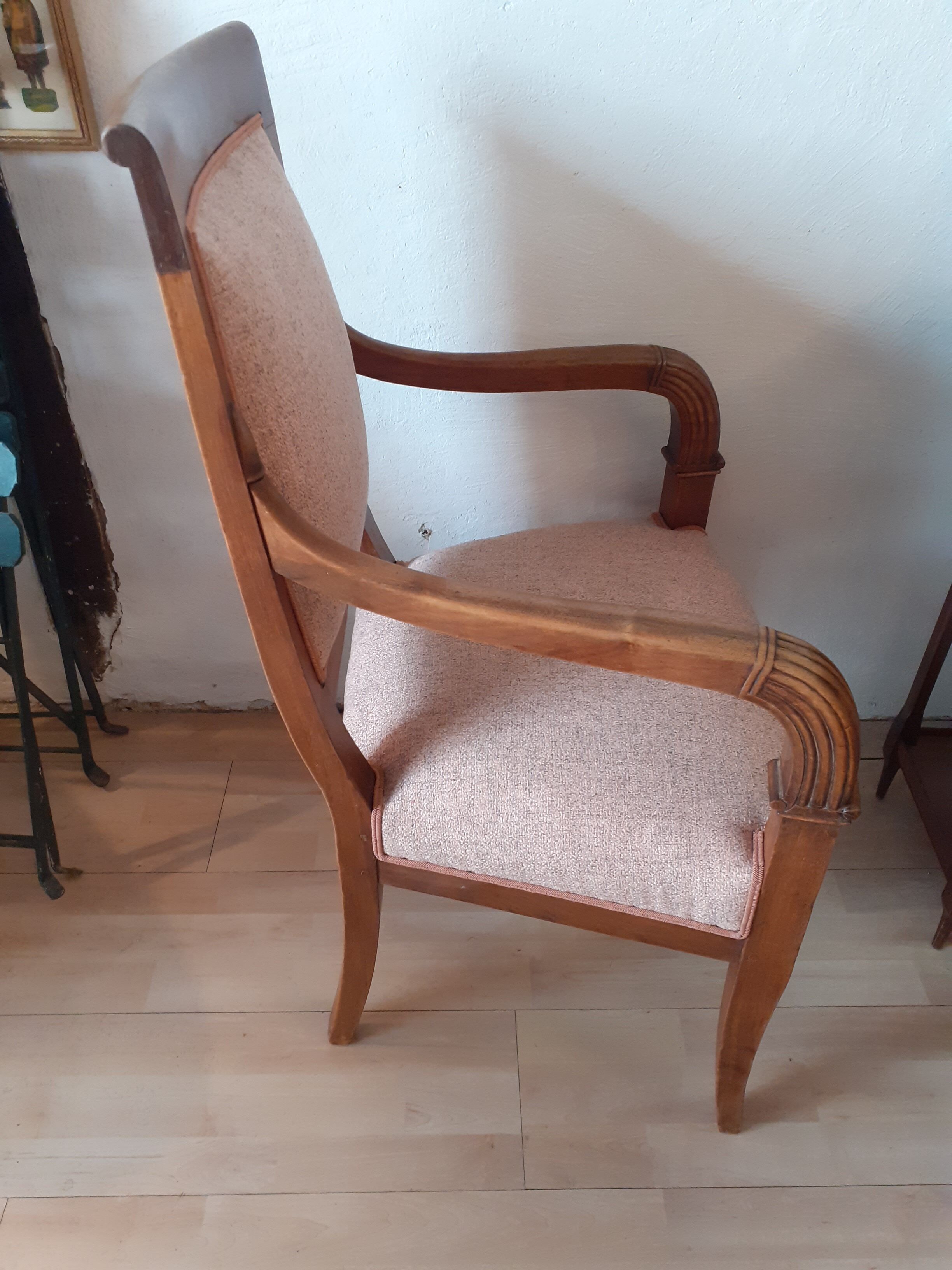 Walnut Empire chair