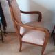 Fauteuil Empire noyer