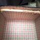 Antique vintage wooden travel trunk dating from the 1880s/1920s