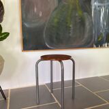 Set of 4 vintage industrial stools 50s