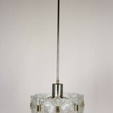 Lampe à Suspension Sculpturale Vintage en Verre par Kamenický Šenov, 1970s