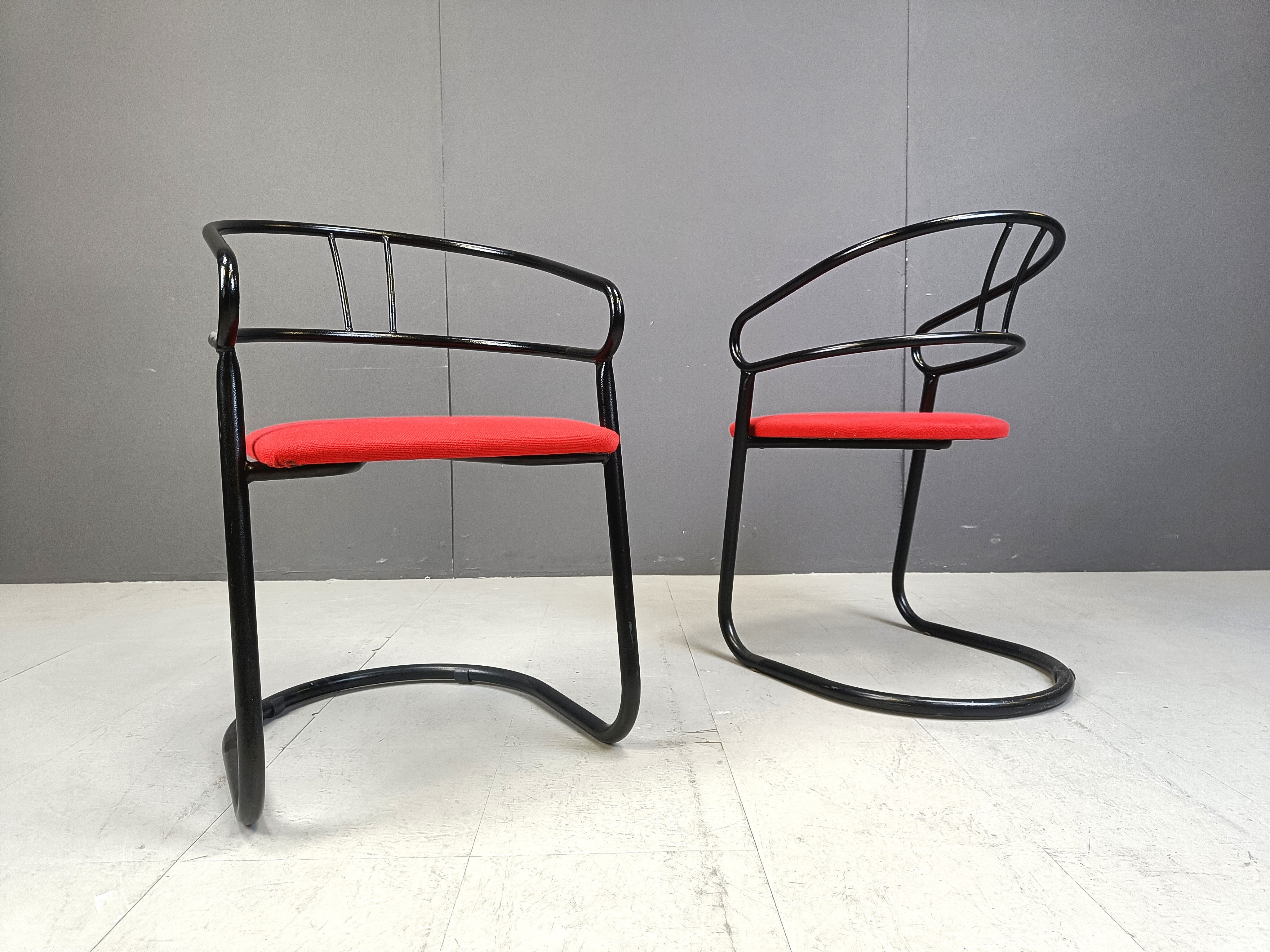 Post modern dining chairs, 1980s