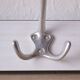Vintage white Formica coat rack - triple hook