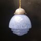Speckled blue opaline pendant light