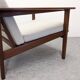 Pair of Scandinavian style armchairs in teak, France circa 1950.