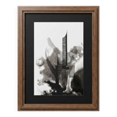 Œuvre originale sur papier signée Eugène Eechaut, 1973 - Encadrée