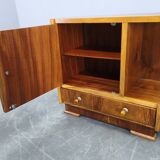 Pair of Italian Mid-Century Walnut Nightstands, 1950s