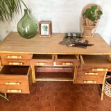 Bureau ancien en rotin