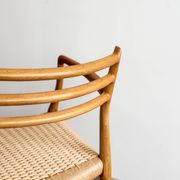 Fauteuil rare modèle 62 par Niels O. Møller en chêne, Danemark