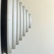 Vintage Falkenbergs wall lamp, black and white metal, Sweden 1960s