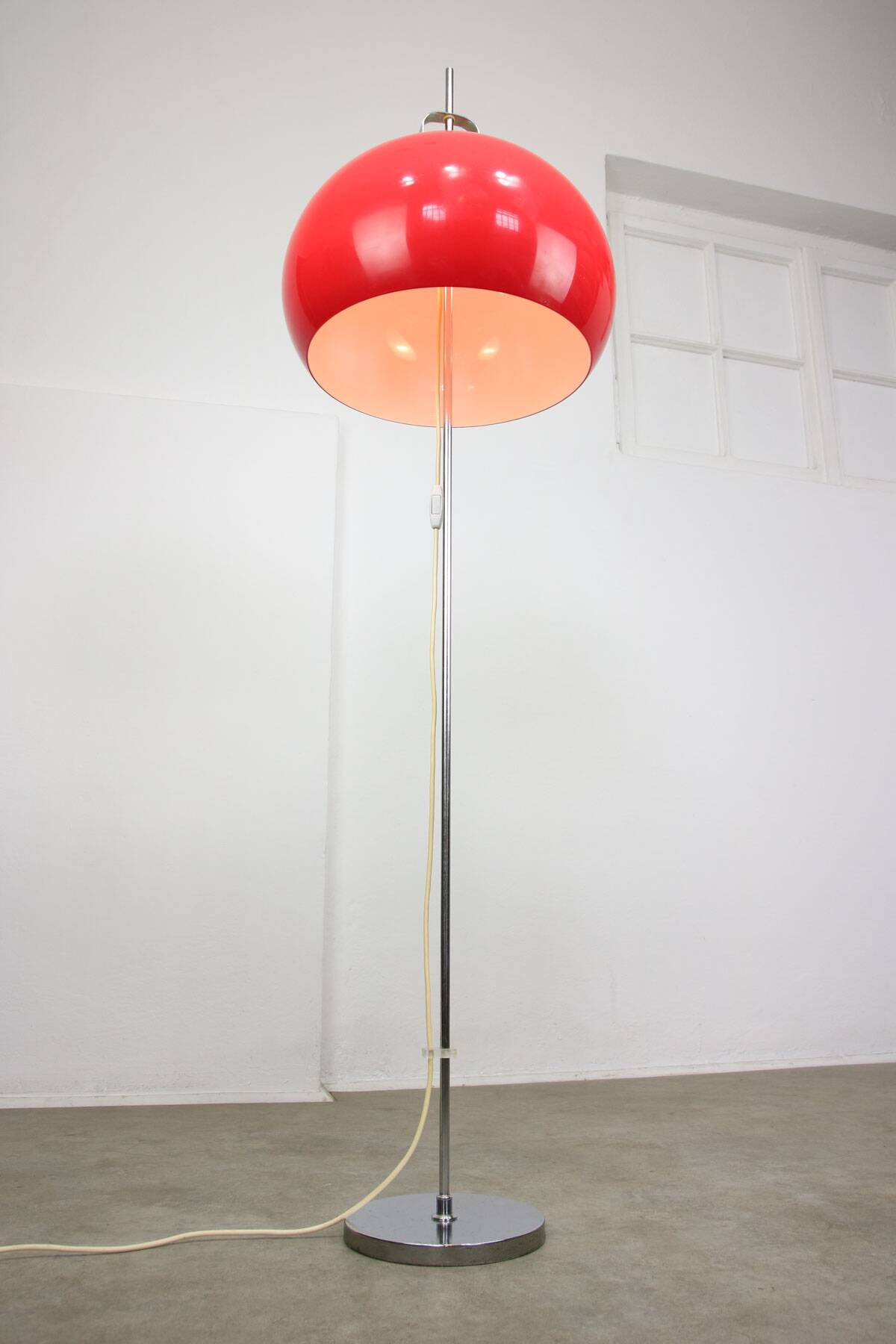 Large Space Age Lucerna Floor Lamp by Luigi Massoni for Guzzini, 1960s