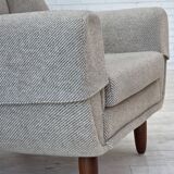 1960s, Danish design by Kurt Østervig, armchair model 61, wool, teak.