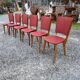 6 vintage oak chairs from the 1960s