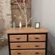 Commode bois massif et noir