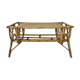 Vintage rattan coffee table 60's