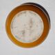 Pair of glazed ceramic salad bowls mustard LPM