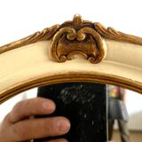 Mirror in wood and stucco with gilded highlights 20th century
