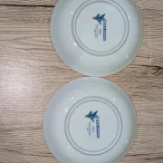 Pair of Saucer / Bowls Japanese Porcelain ARA Pier Import Decor
